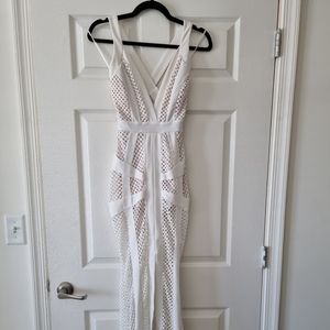 White Mesh dress.